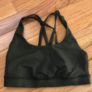 Olive Green Lululemon Sports Bra